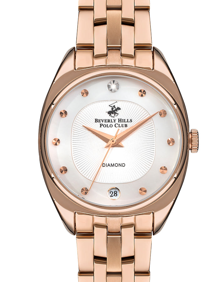 BEVERLY HILLS POLO CLUB Women's Analog White Mop Dial Watch - Premium from shopiqat - Just $40.00! Shop now at shopiqat